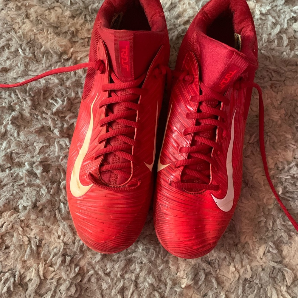 Men’s Nike Mike Trout Baseball Cleats in Red size 10.5 - Picture 3 of 4